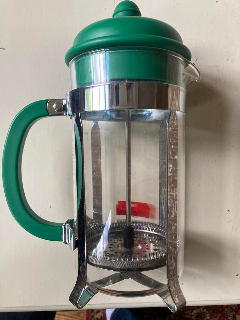 Bodum French Press Koffiezetapparaat Groen, Ophalen of Verzenden, Gebruikt, Koffiemachine, Gemalen koffie