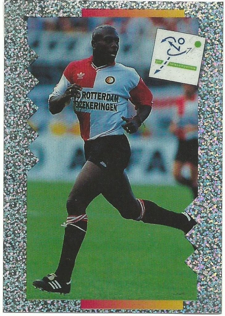 1994 plaatjes Panini Voetbal 95 Feyenoord 5x, Verzenden, Zo goed als nieuw, Feyenoord, Poster, Plaatje of Sticker