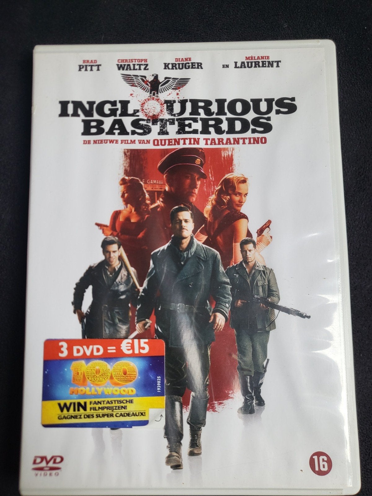 Inglourious Basterds DVD - Quentin Tarantino, Bonusmateriaal, Gebruikt, Vanaf 16 jaar, Spaans