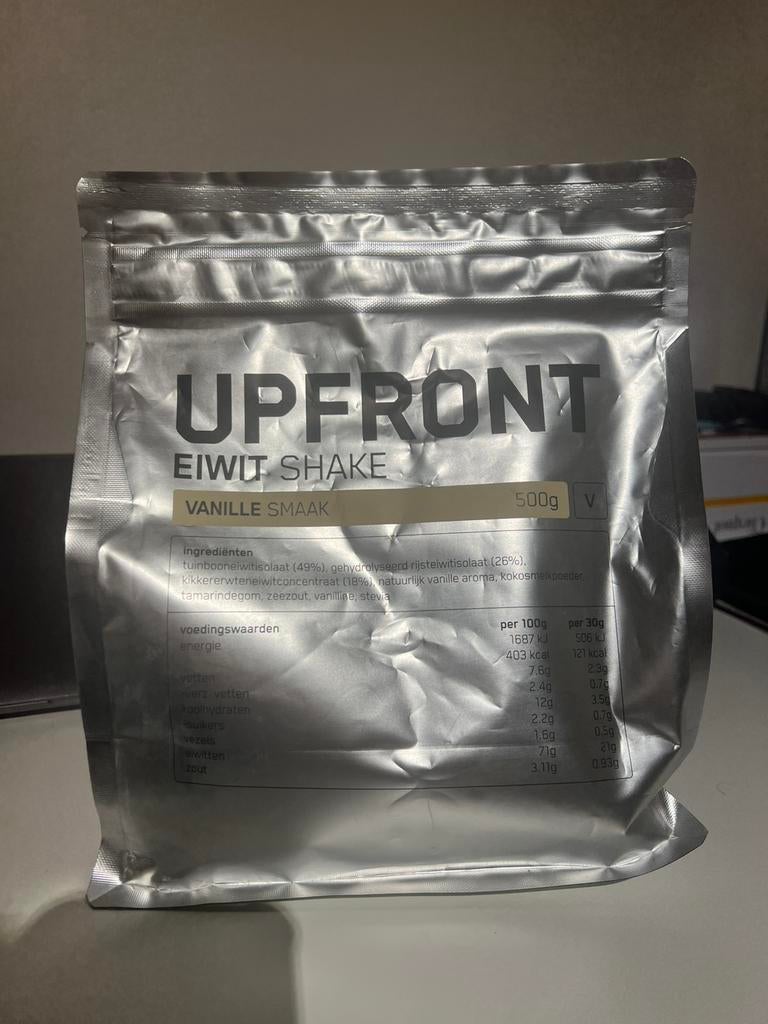 Upfront eiwit shake vegan, Ophalen of Verzenden, Zo goed als nieuw, Overige typen