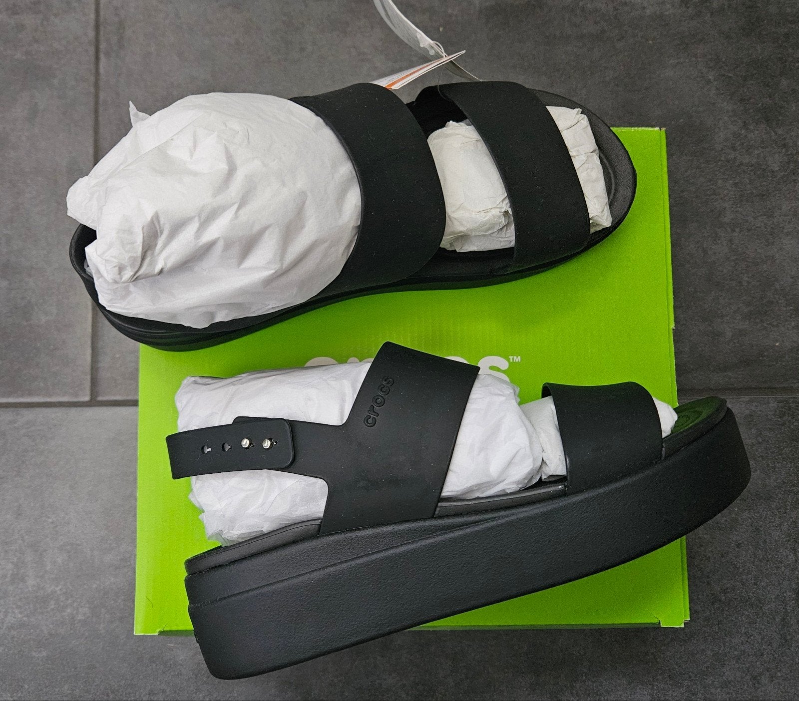 (NIEUW) SANDALEN VAN CROCS MAAT 41-42, Zwart, Nieuw, Crocs, Sandalen of Muiltjes