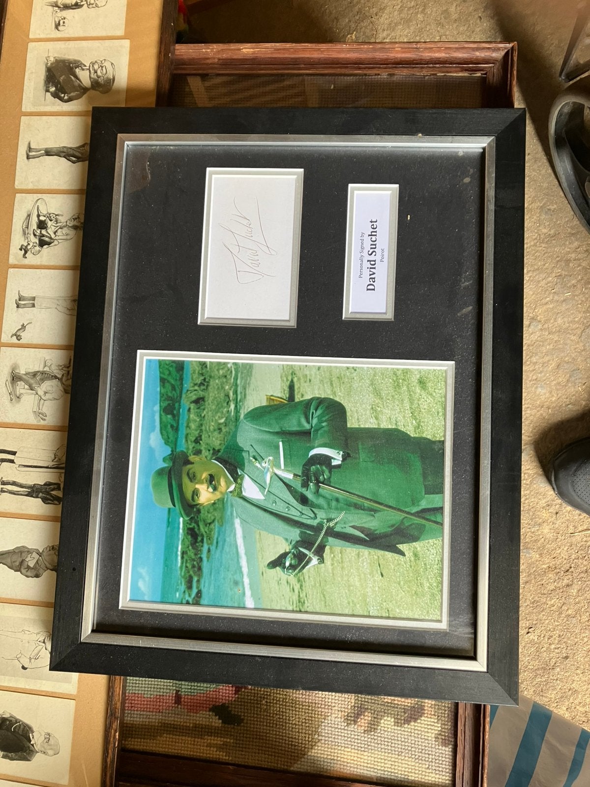 Prent van poirot van agatha christie, Ophalen of Verzenden
