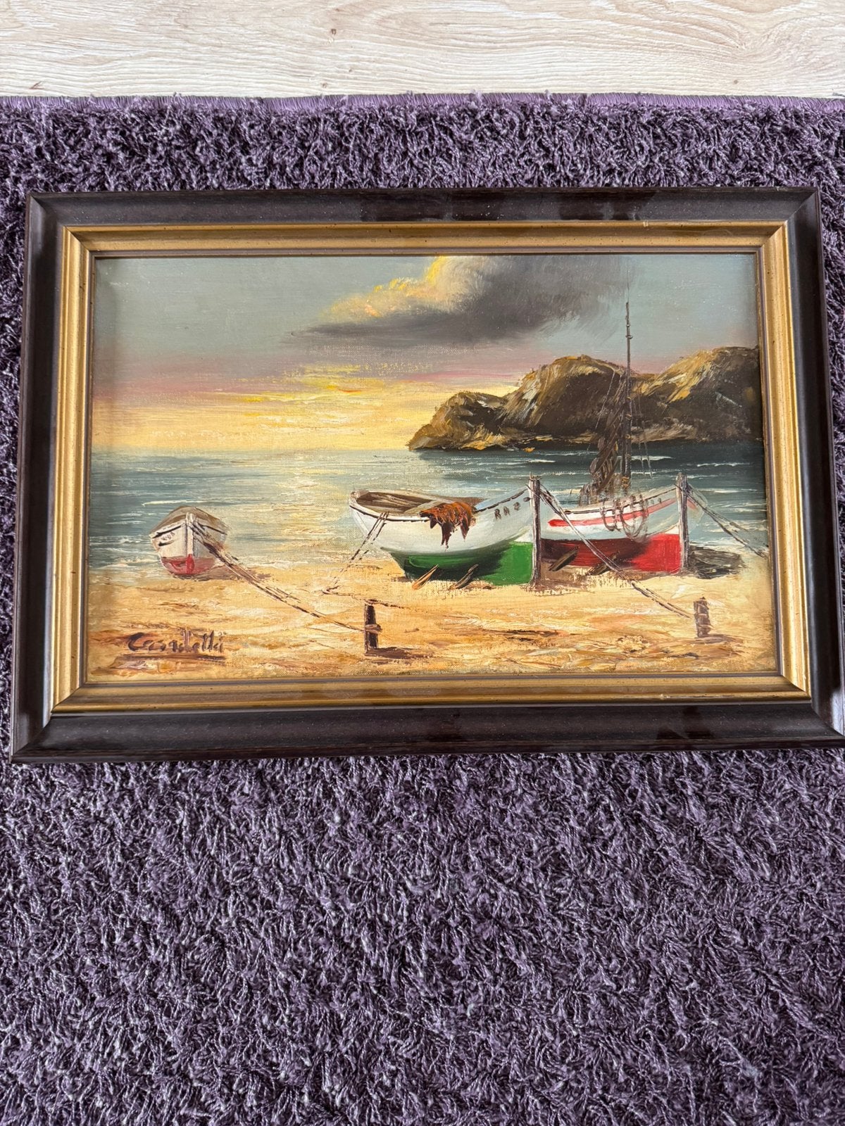 Klein schilderij, Ophalen