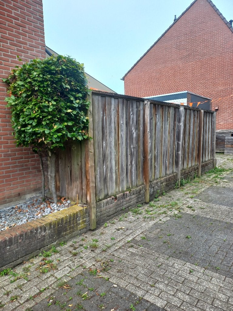 Schutting, Tuin en Terras, Ophalen, 6 meter of meer, Hout, 1 tot 2 meter