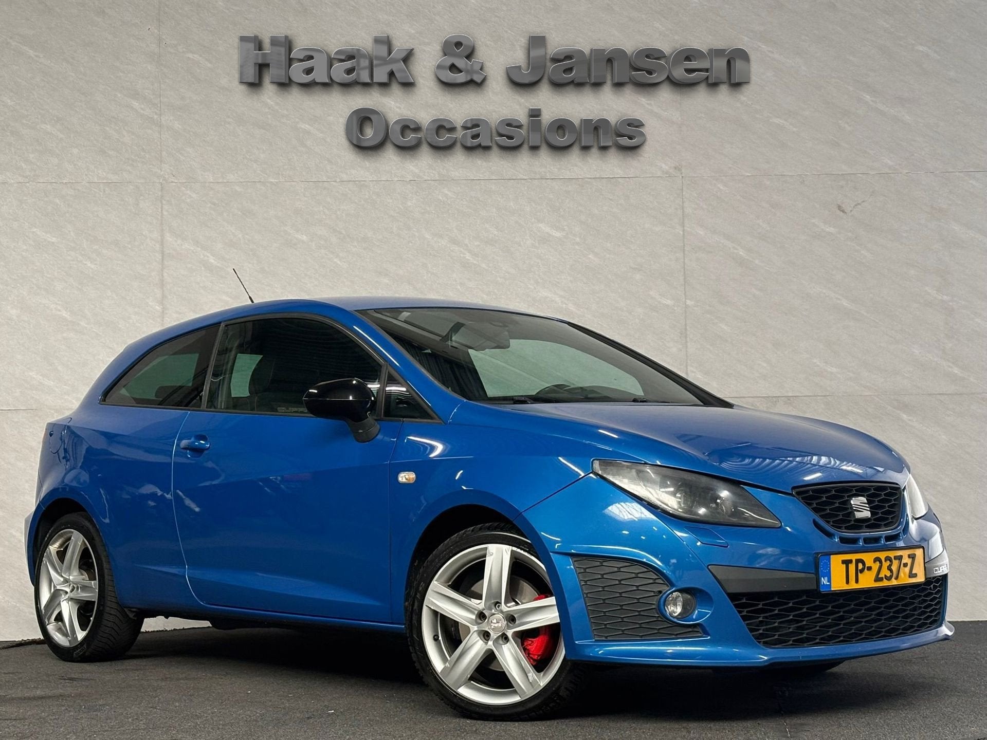 Seat Ibiza SC 1.4 TSI Cupra DSG Navi Carplay Clima Cruise, Auto's, Seat, Euro 5, Stof, Gebruikt, Zwart