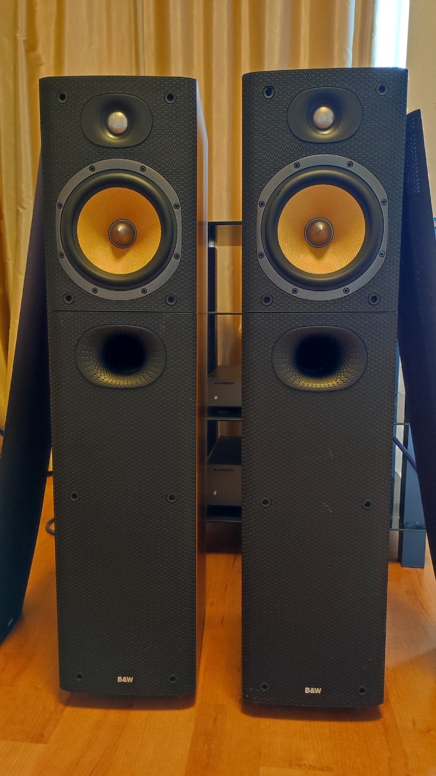 B&W Bowers & Wilkins DM602.5 S3 Vloerstaande Luidsprekers, Ophalen, Vloerstaande luidspreker, Gebruikt, Inclusief kabels