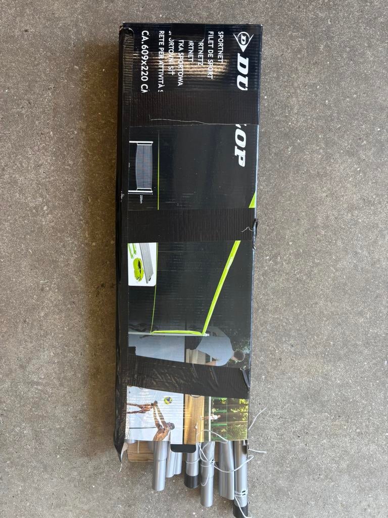 Nieuwstaat Dunlop volleybalnet, Sport en Fitness, Volleybal, Ophalen of Verzenden, Zo goed als nieuw, Overige typen