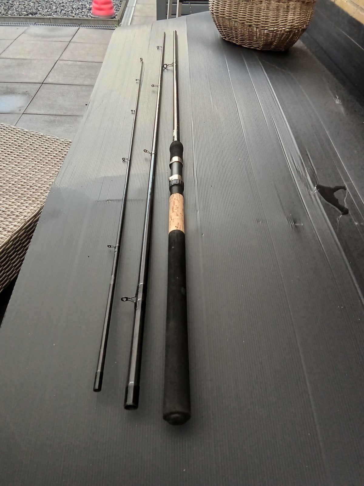 explore match rod 4.20 m. 35 euro, Watersport en Boten, Ophalen, Zo goed als nieuw, Werphengel