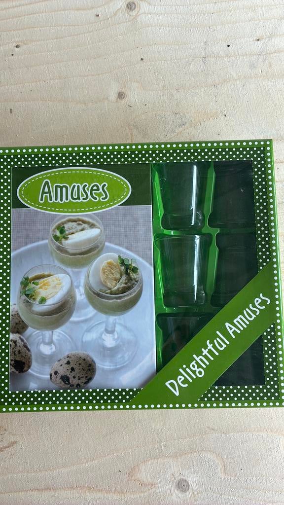 Amuses glaasjes, Ophalen, Zo goed als nieuw