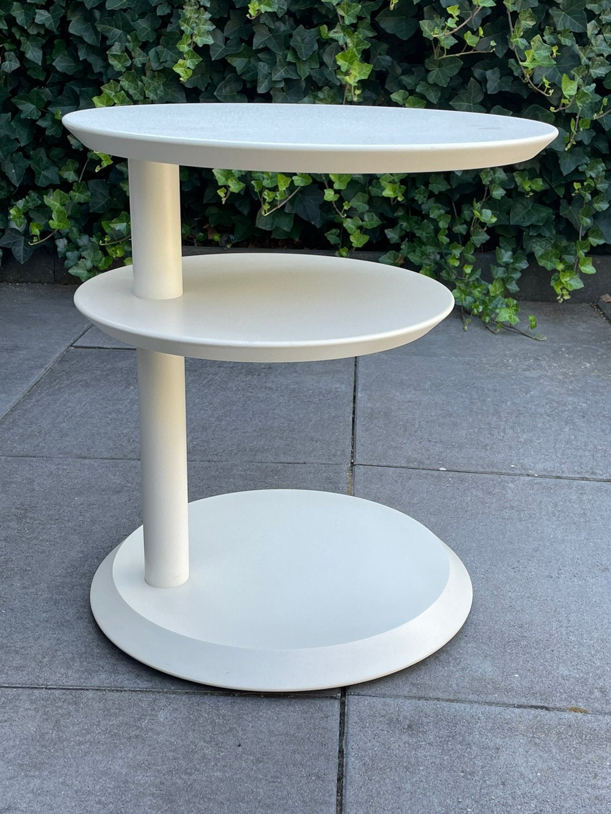 Leolux Cyclo Bijzettafel Jan Armgardt Design Salon-Tafel Wit, Ophalen, 50 – 75, 50 tot 100 cm, Rond