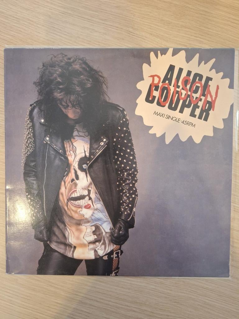 Alice Cooper - Poison (Maxi Single 45RPM Vinyl), Ophalen of Verzenden, Gebruikt, 12 inch, Alternative
