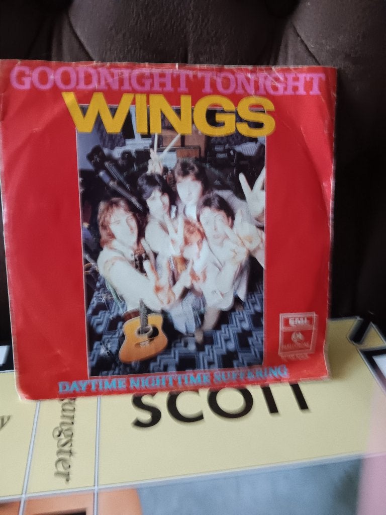 wings - goodnight to night  b, Gebruikt, 7 inch, Ophalen of Verzenden, Pop