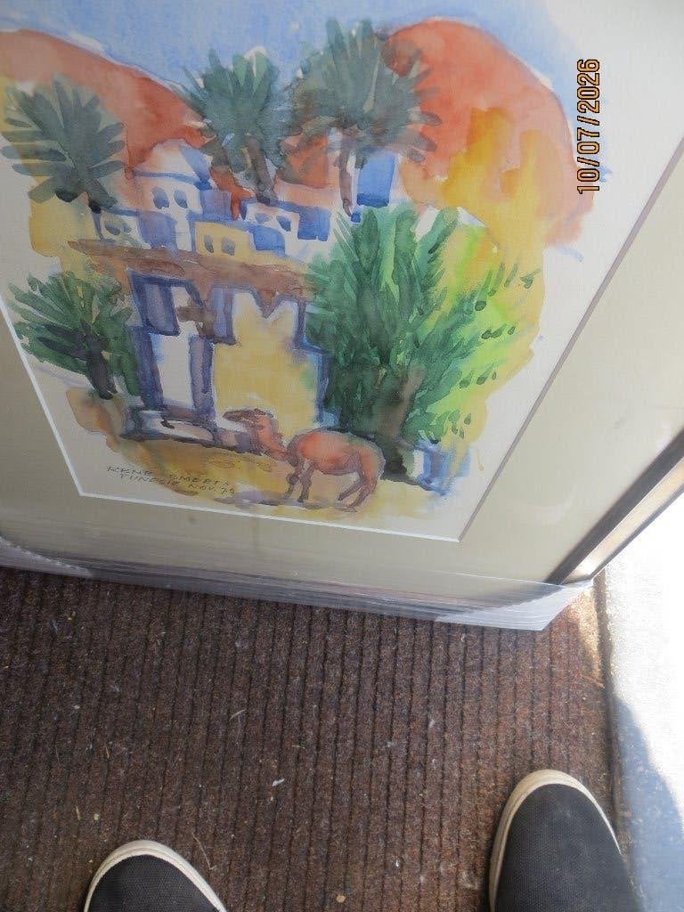 Mooi Nieuw schilderij Tunesie 72,Rene Smeets (Pieter Scheen), Ophalen