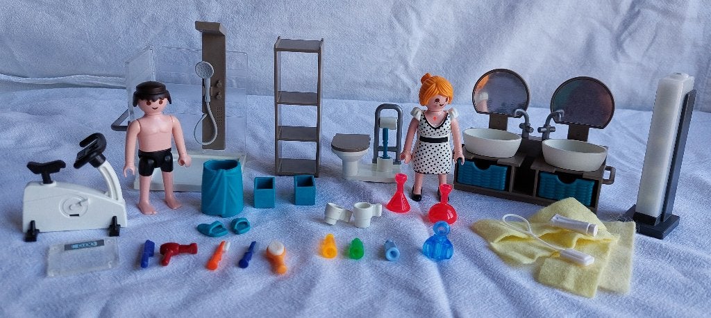 Playmobil 9268 Moderne Badkamer, Gebruikt, Complete set, Overige typen, Ophalen of Verzenden