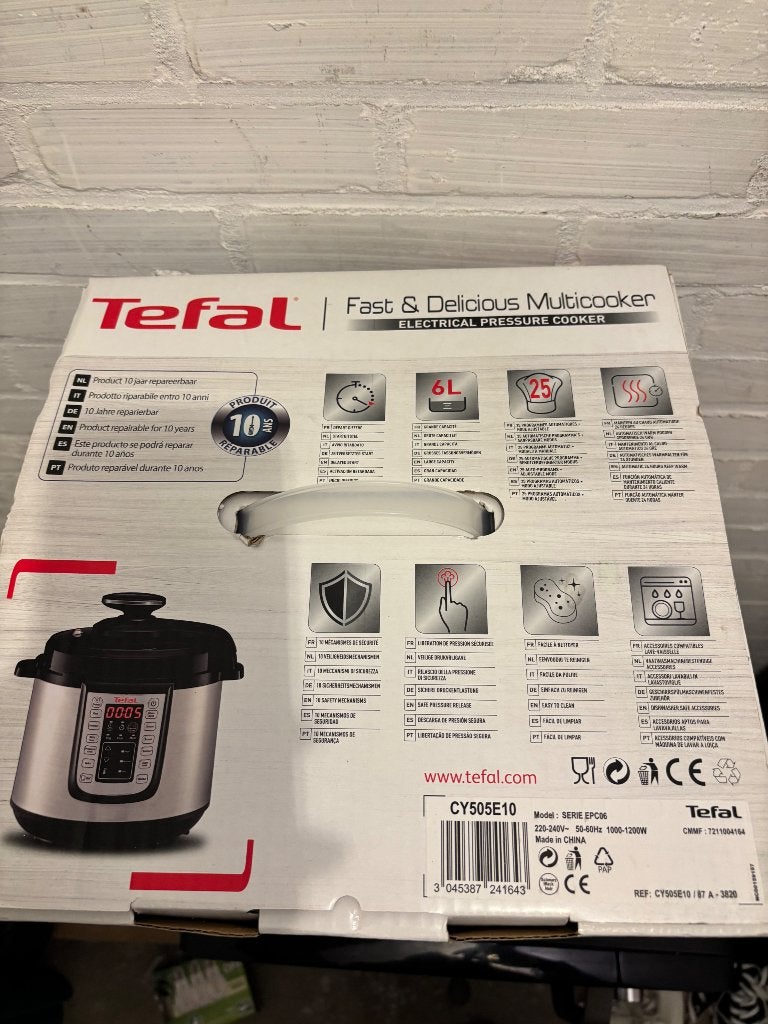 Tefal 5-in-1 Multicooker (6L), Witgoed en Apparatuur, Slowcookers, Ophalen of Verzenden, Timer, Nieuw