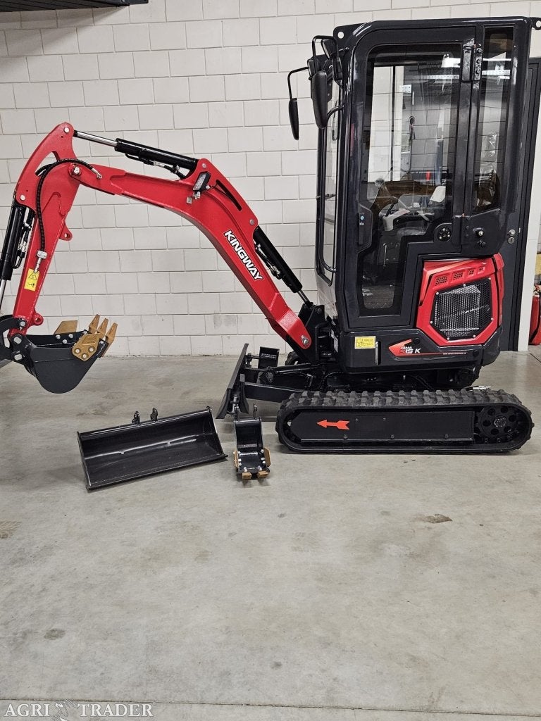 Minigraafmachine graafmachine Yama S15K Kingway GRATIS LEVER, Ophalen of Verzenden, Neerkant, KINGWAY, Graafmachine