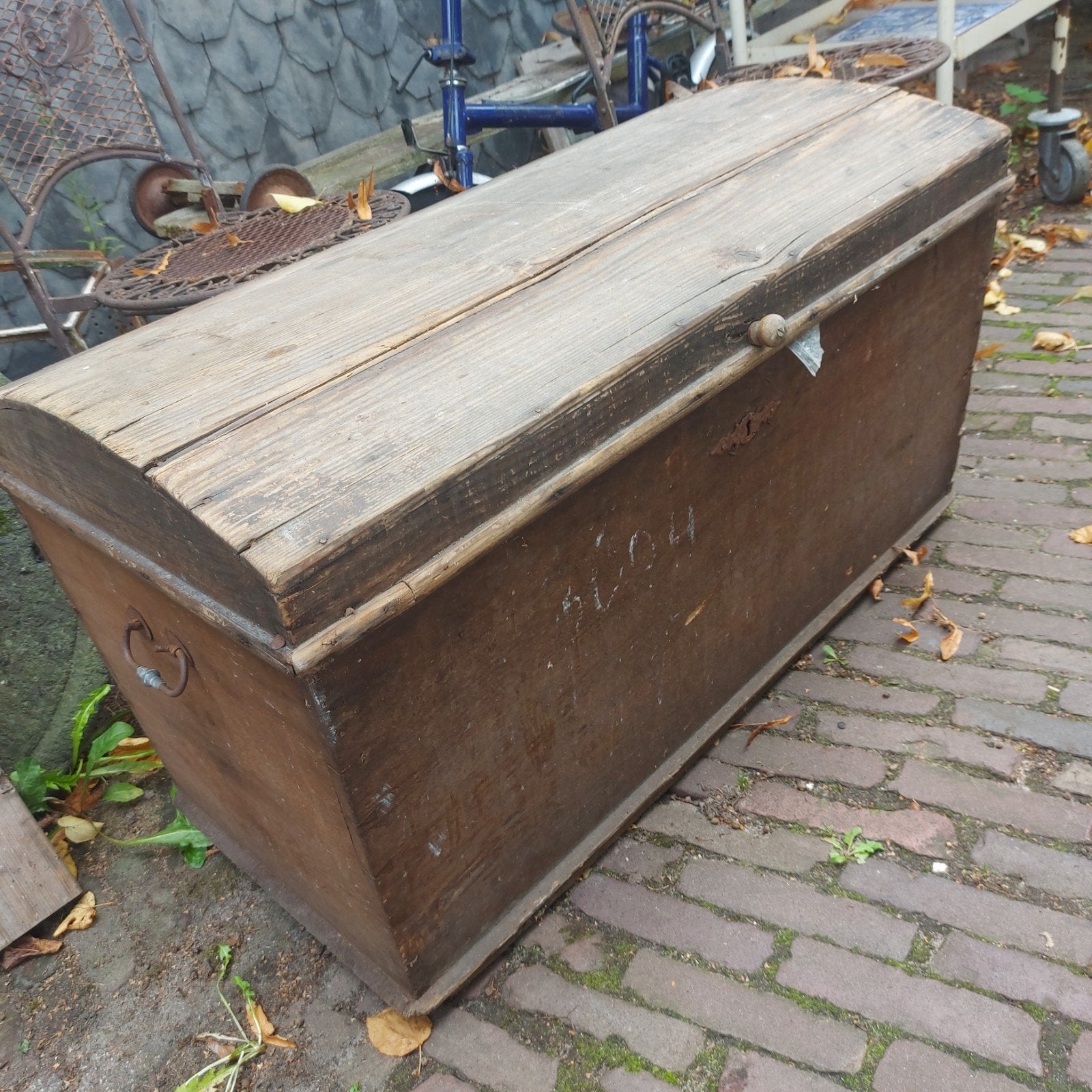 antieke hutkoffer oldtimer dekenkist kist speelgoed, Antiek en Kunst, Ophalen