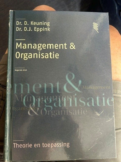 Management en Organisatie, Ophalen of Verzenden, Keuning en Eppink, Management, Zo goed als nieuw