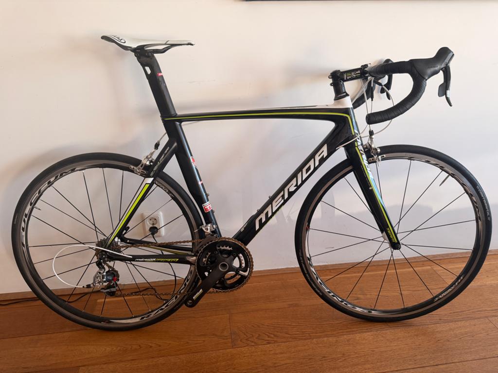Merida Team Reacto racefiets - SRAM Red afgemonteerd, Fietsen en Brommers, Overige merken, 28 inch, Gebruikt, Carbon