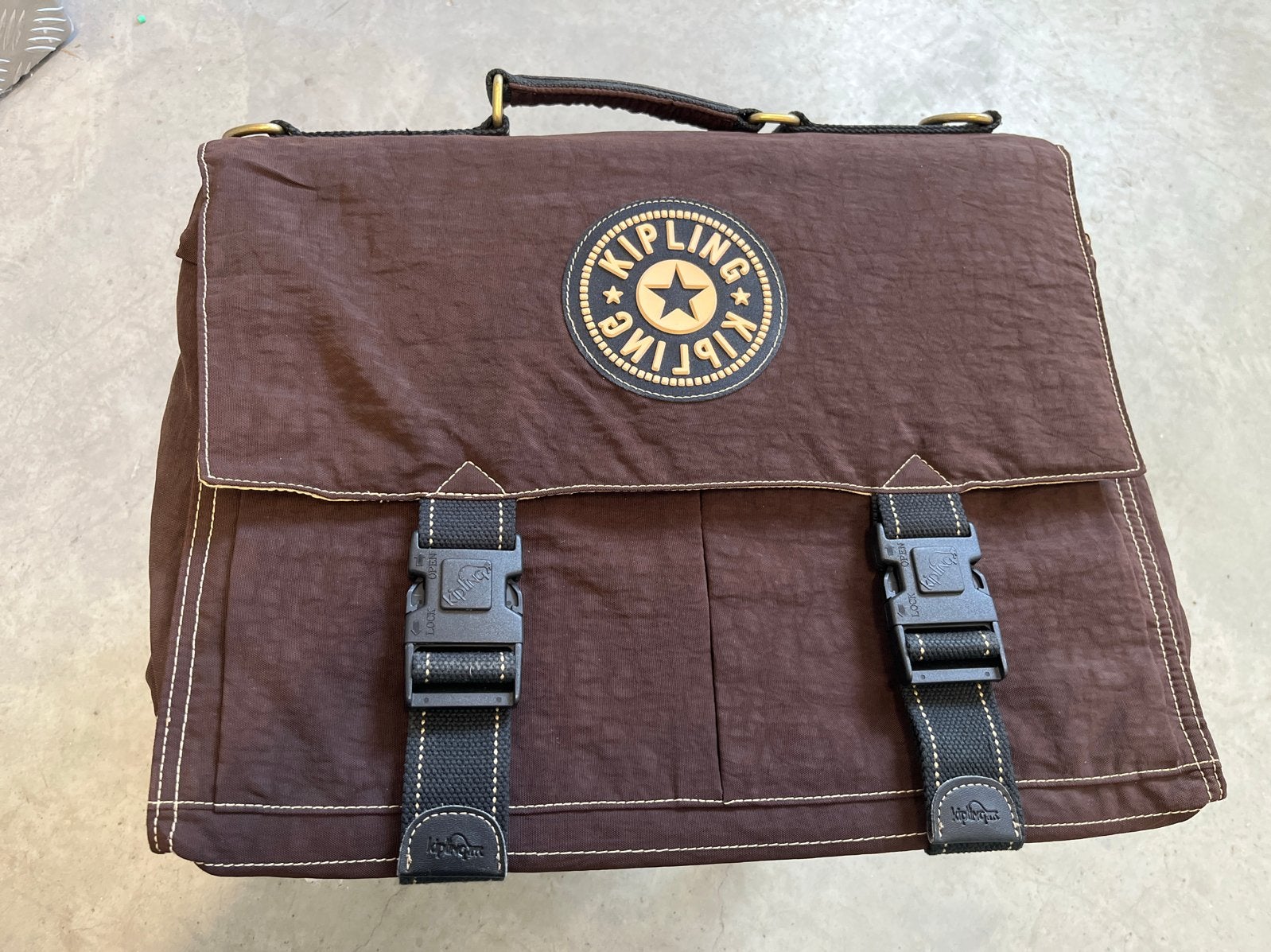 Kipling Schoudertas/Laptoptas - Bruin, Zo goed als nieuw, 40 cm of meer, Kipling, Ophalen of Verzenden, Zo goed als nieuw