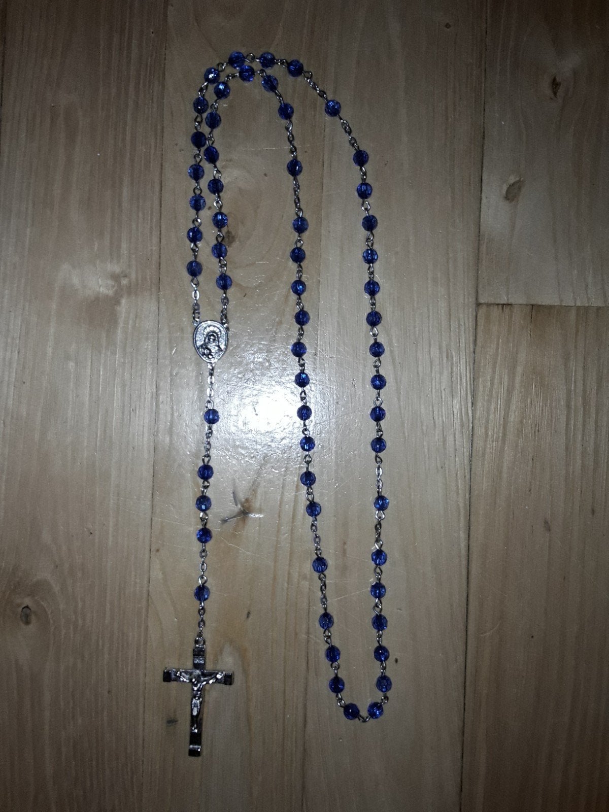 Blauwe rozenkrans, Ophalen of Verzenden, Zo goed als nieuw