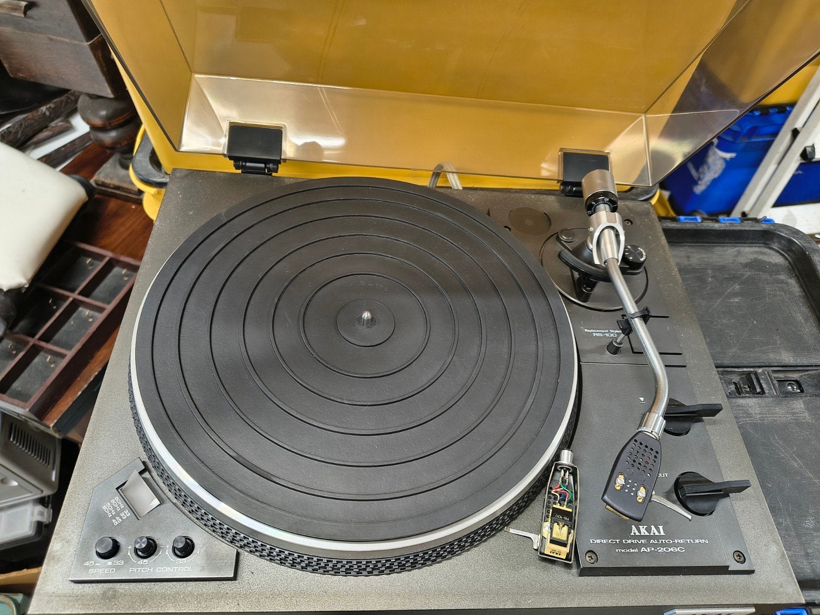 Akai AP-206C platenspeler, Ophalen, Gebruikt, Automatisch, .