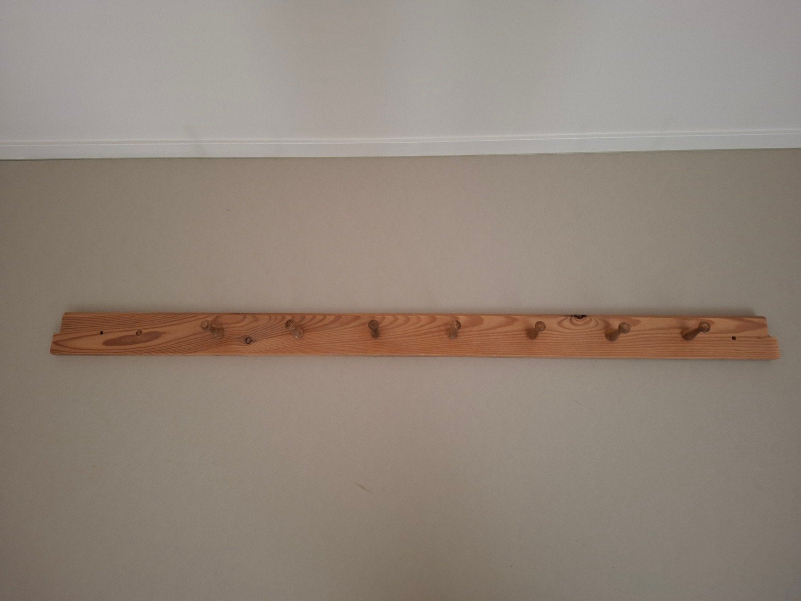 Brocante houten wandkapstok 142 cm breed, Gebruikt, Minder dan 100 cm, Hout, Ophalen