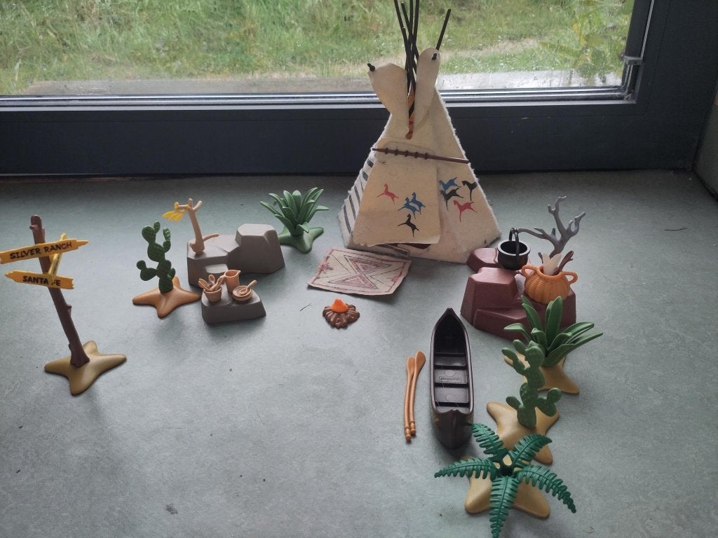 Playmobil Western Indianen set 3733 en meer, Gebruikt, Complete set, Ophalen of Verzenden, Overige series