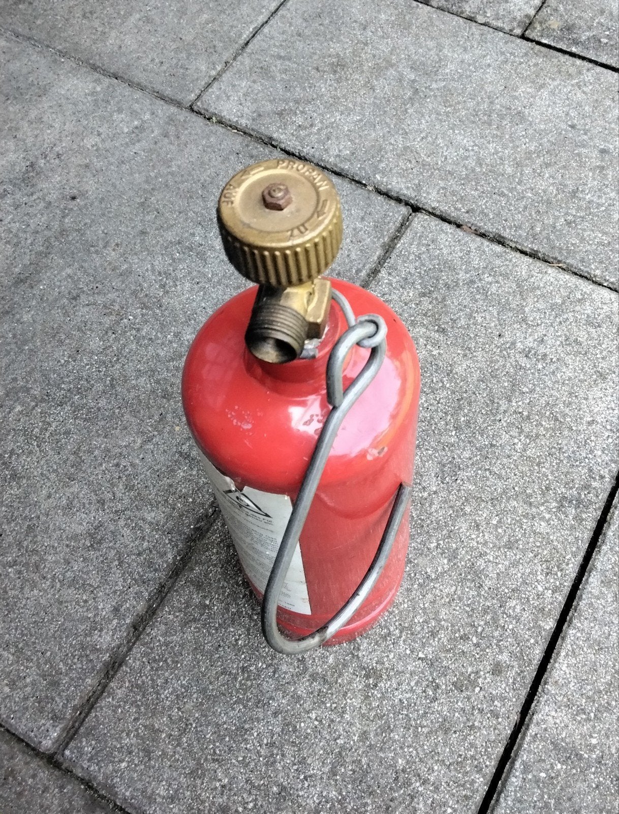 Gasfles, Ophalen of Verzenden, Gebruikt, Douche
