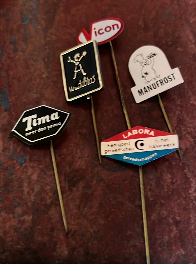 5 speldjes Tima Wildebras Labora Vicon Manufrost, Verzamelen, Ophalen of Verzenden, Zo goed als nieuw, Overige onderwerpen