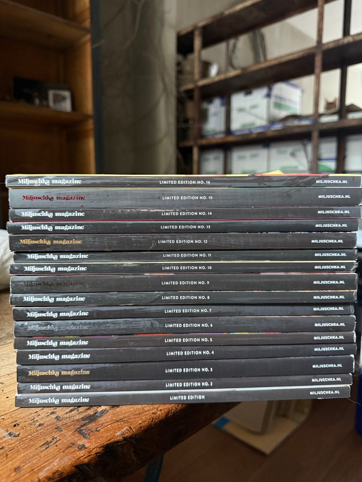 Miljuschka Magazine Limited Edition Nrs. 1-16, Ophalen of Verzenden, Zo goed als nieuw, Overige typen