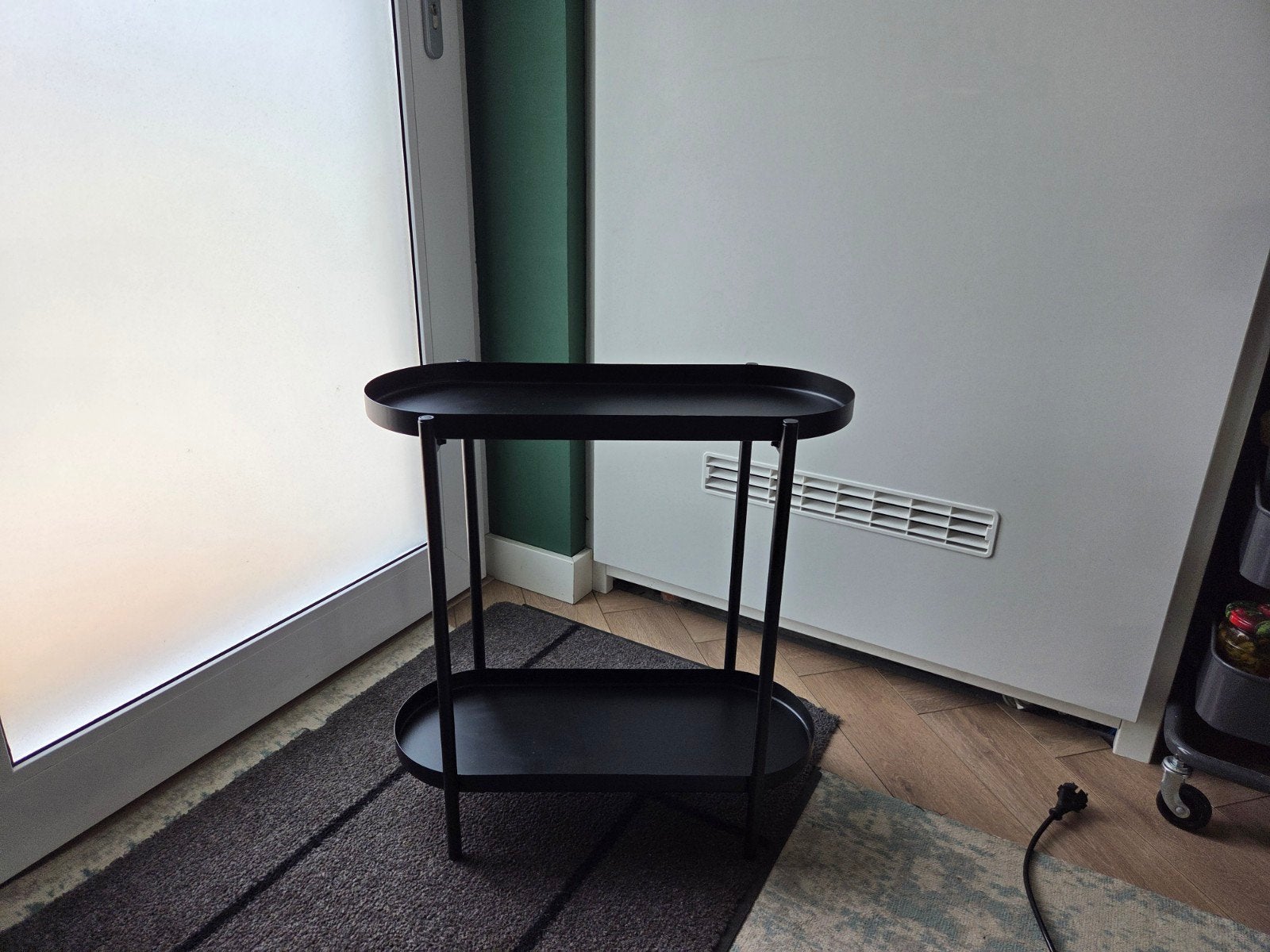 2x IKEA OLIVBLAD Plantenstandaard - Binnen/Buiten Zwart, Ophalen