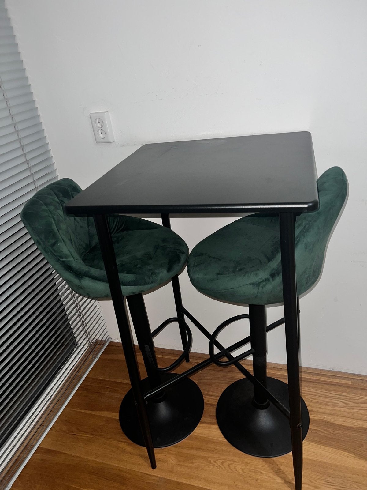 Keukentafel met 2 Stoelen, Ophalen, 100 tot 150 cm, Vierkant, Tot twee personen