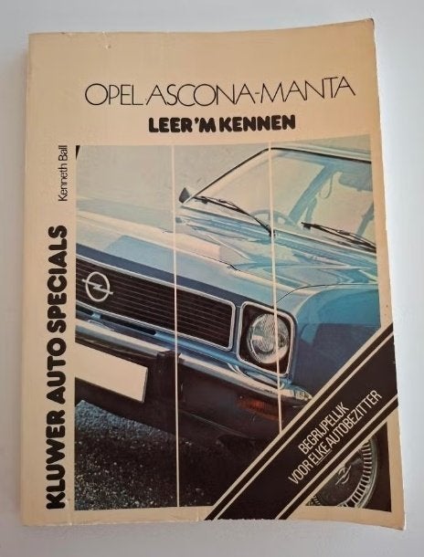 vintage handboek Kluwer handleiding Opel Manta Ascona A, Ophalen of Verzenden