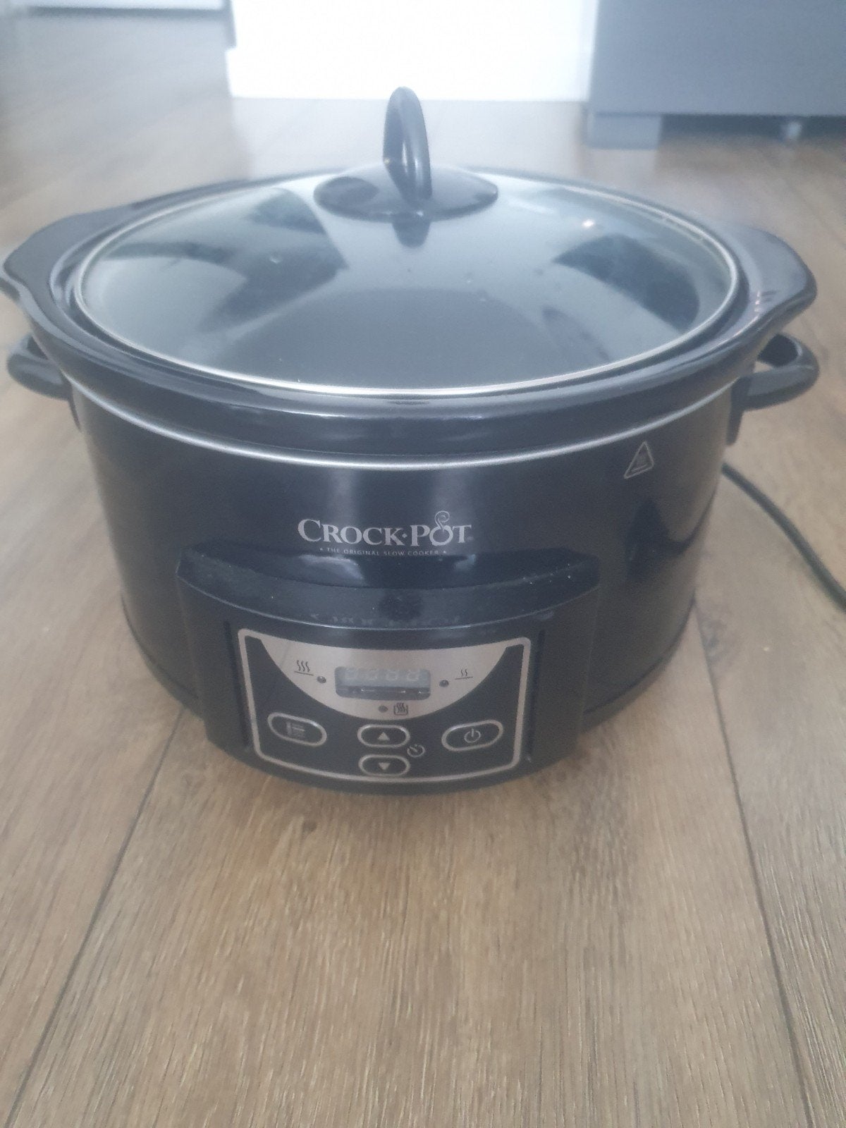 Crock-Pot Slowcooker - Zwart, met timer, Ophalen of Verzenden, Timer, Gebruikt