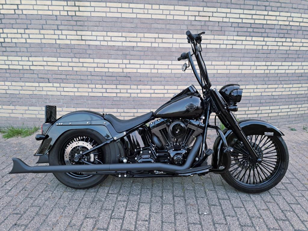 Harley Davidson Softail Mexican cholo black edition., Motoren, 2 cilinders, Occasion, Chopper, Particulier