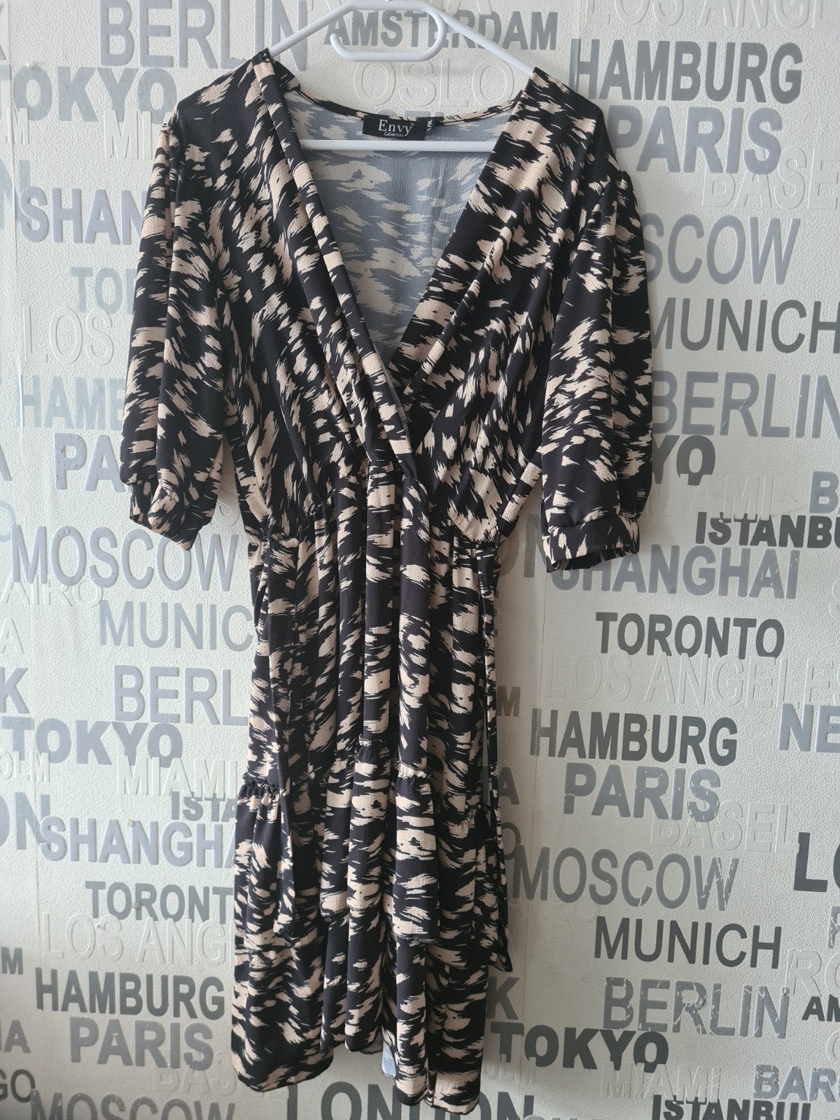 Jurk met print, maat L/XL, Kleding | Dames, Ophalen of Verzenden, Gedragen