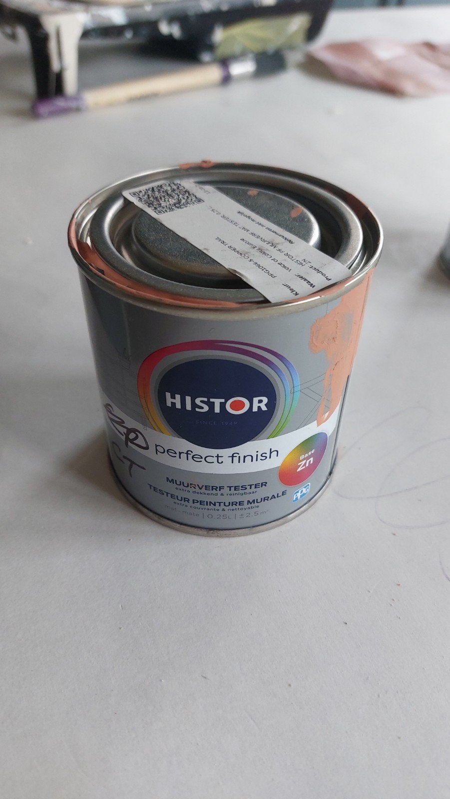 Histor Perfect Finish Muurverf Tester Copper Trail 0.25L, Ophalen, Nieuw