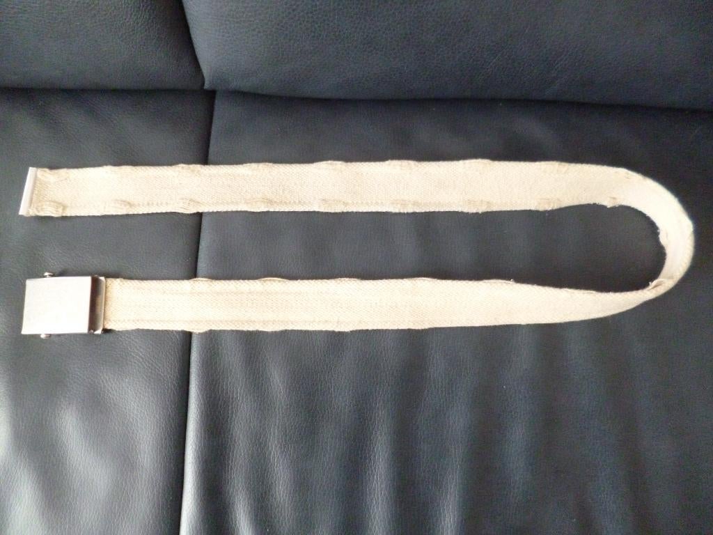 Verstelbare canvas riem met metalen gesp, Kleding | Heren, Riemen en Ceinturen, 95 tot 105 cm, Overige kleuren, Ophalen of Verzenden