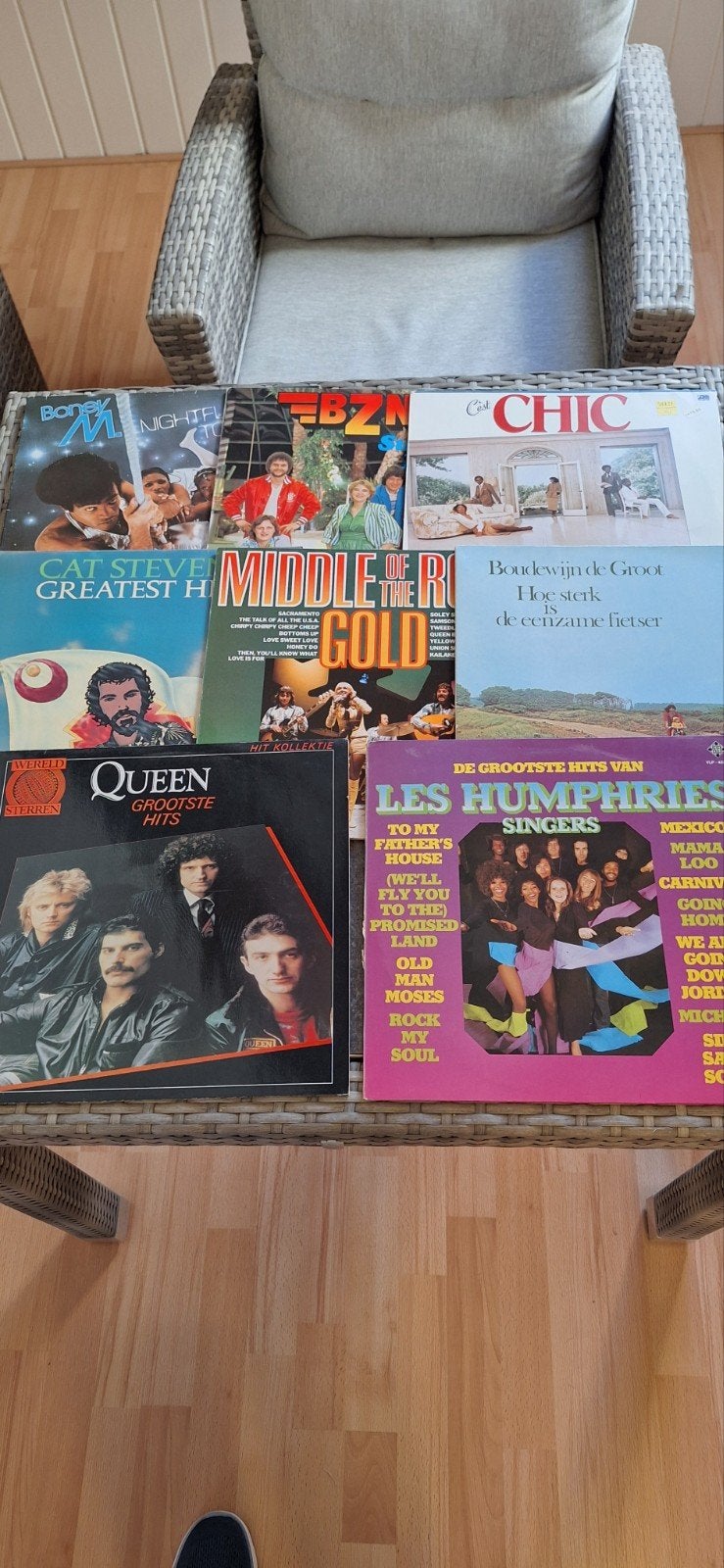 LP's: Queen, BZN, Cat Stevens, Chic, Boudewijn de Gro, Cd's en Dvd's, LP, Gebruikt, Pop, Ophalen of Verzenden