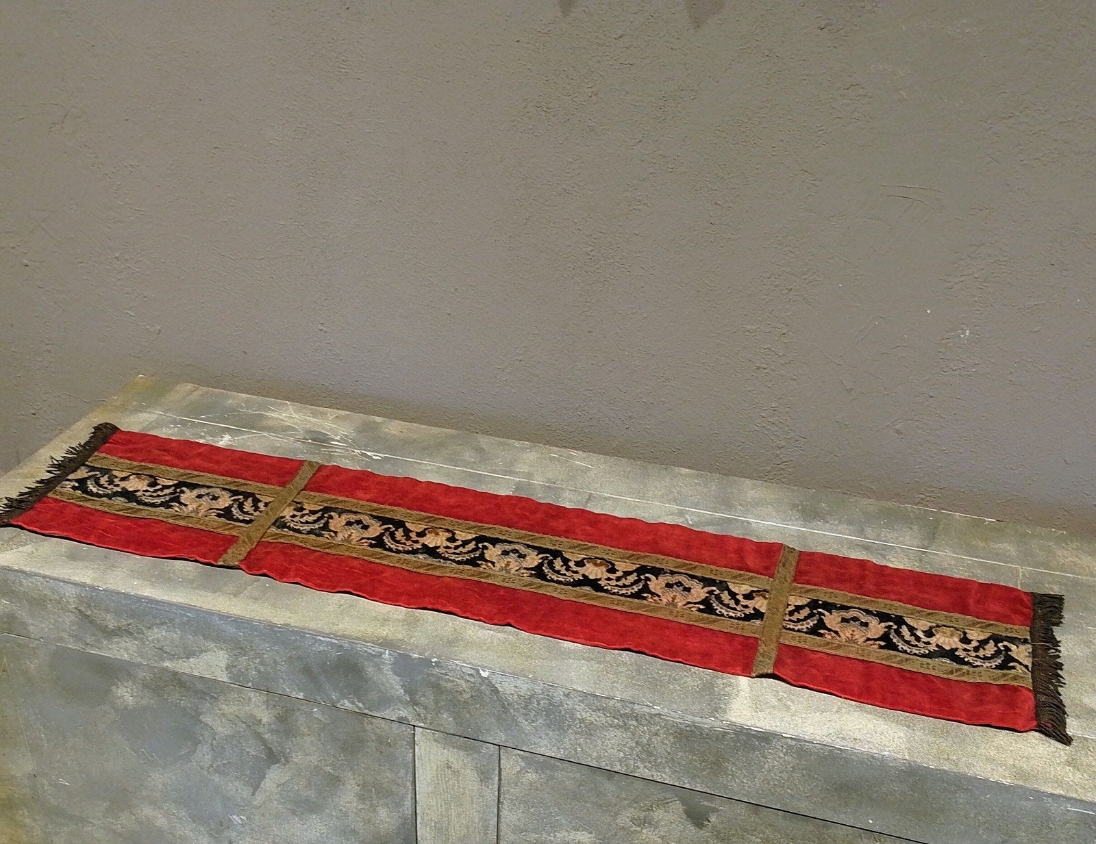 Antieke Spaanse kerk loper!, Ophalen of Verzenden