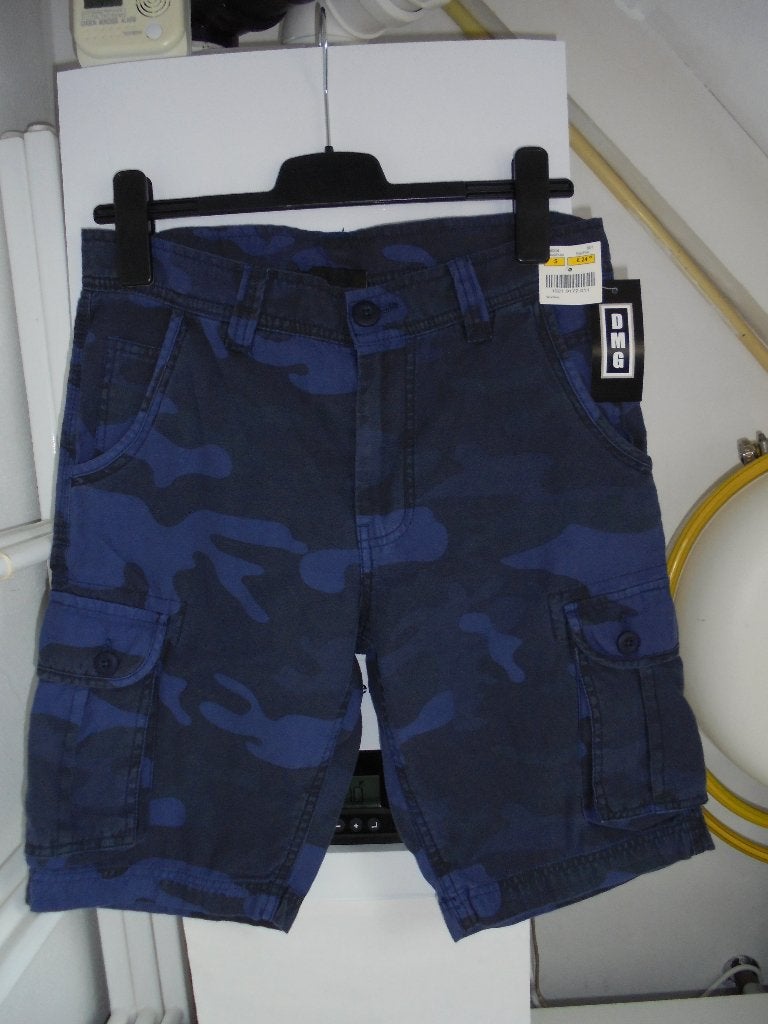 Short korte broek dmg maat s nieuw, Kleding | Heren, Verzenden, Nieuw, Maat 46 (S) of kleiner, Blauw