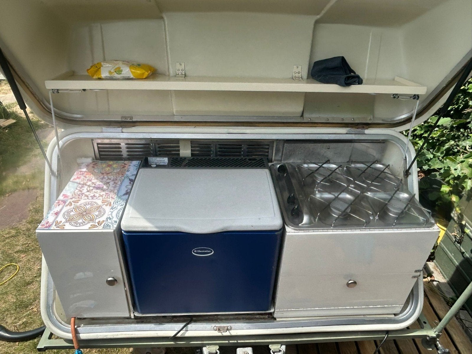 Holtkamper Astro vouwwagen met complete keuken, Beige, Ophalen of Verzenden, Aanwezig, Holtkamper