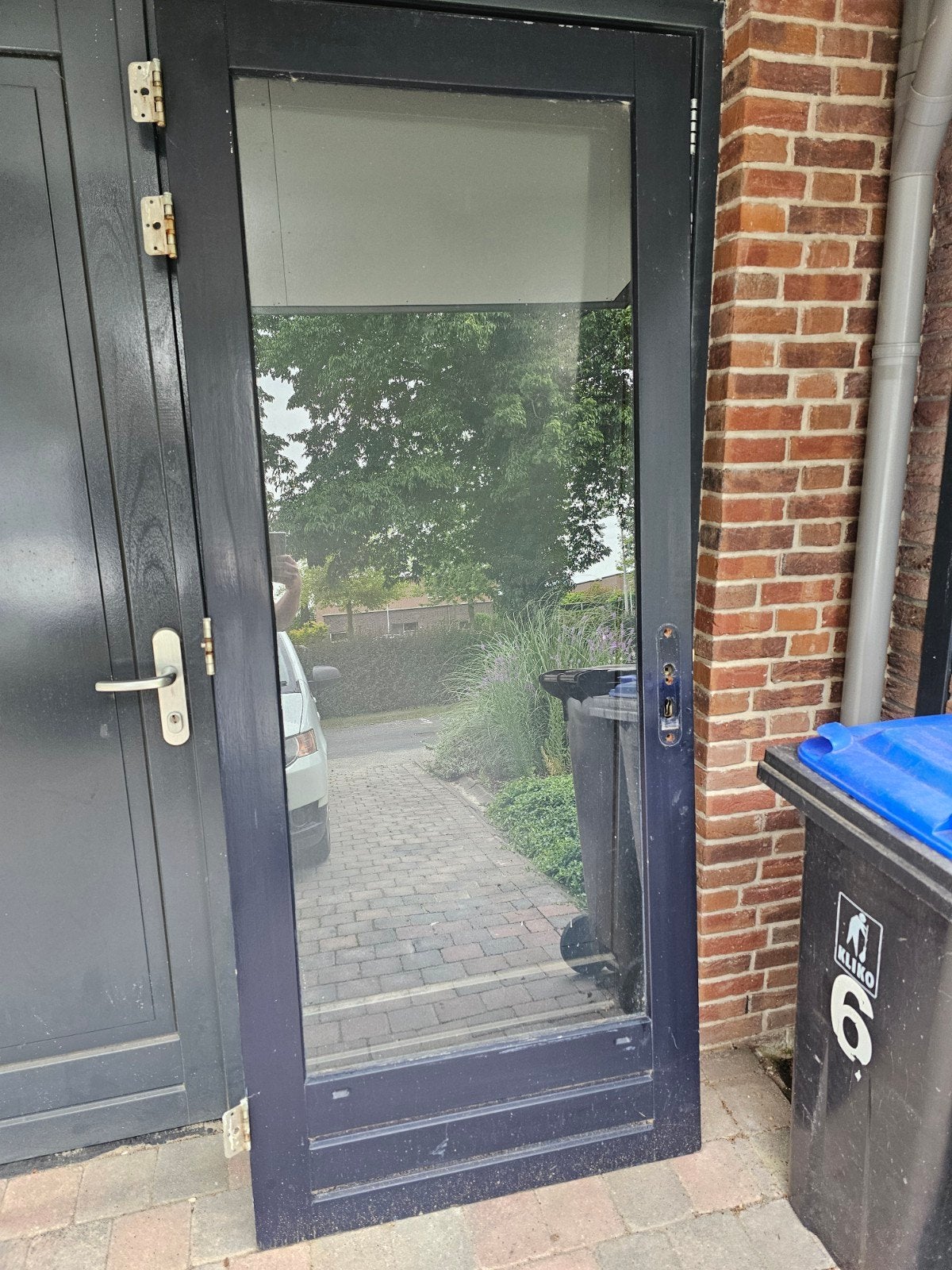 Gebruikte buitendeur met glas, Ophalen, Gebruikt, 80 tot 100 cm, Buitendeur