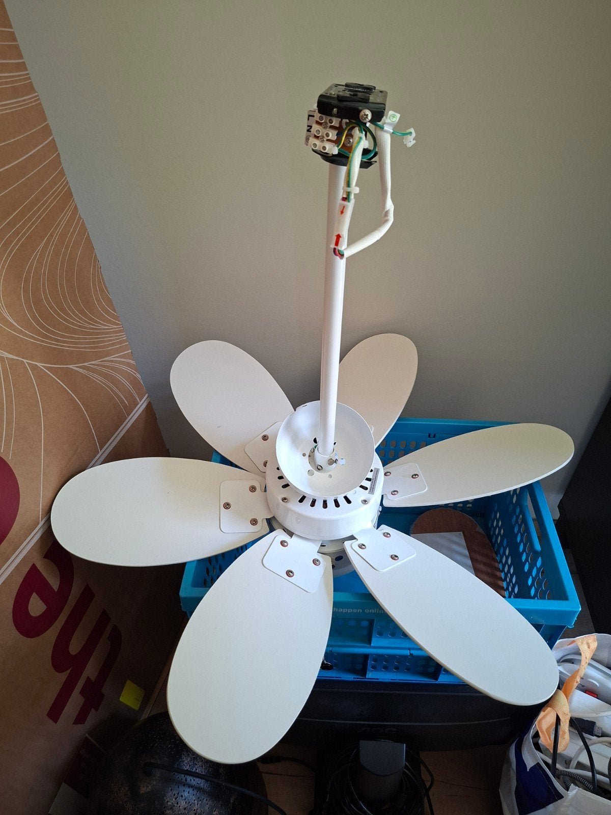 Westinghouse Plafondventilator Turbo II met verlichting, Wit, Overige merken, Zo goed als nieuw, Modern