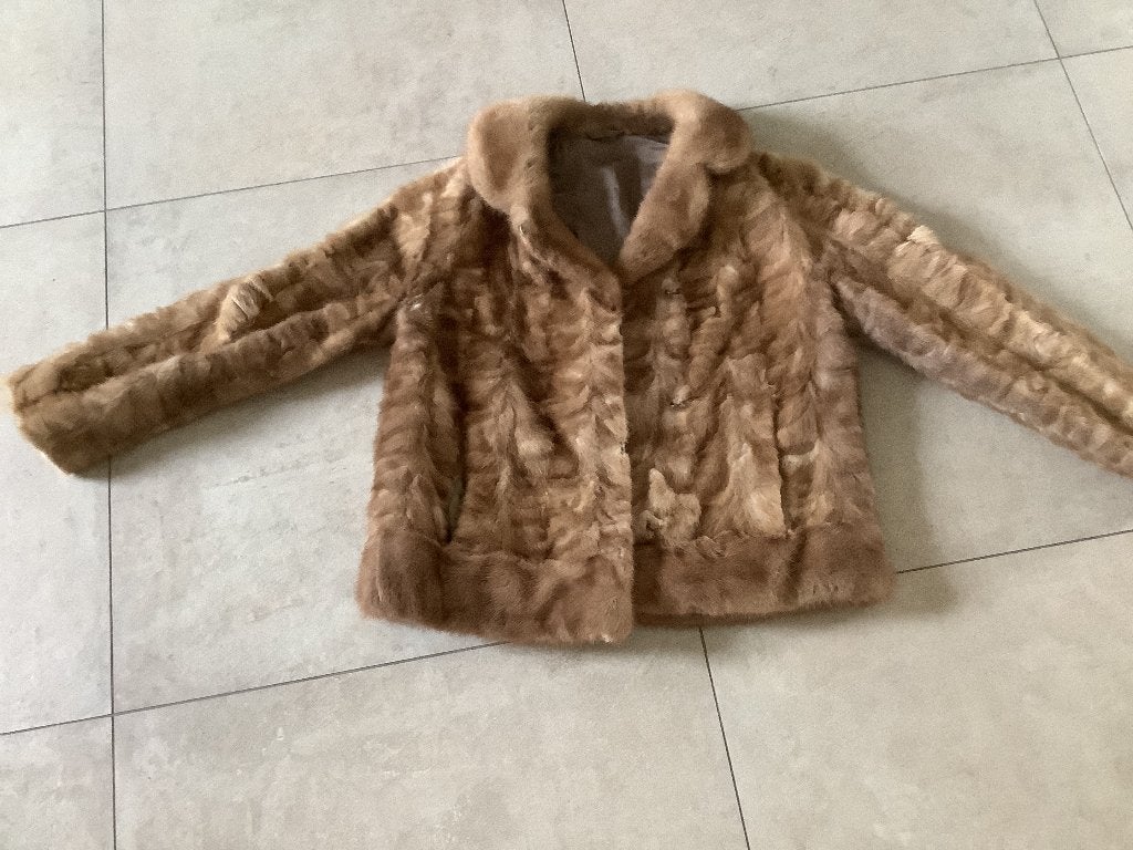 Bontjas, Maat 38/40 (M), Bruin, Ophalen of Verzenden, Onbekend