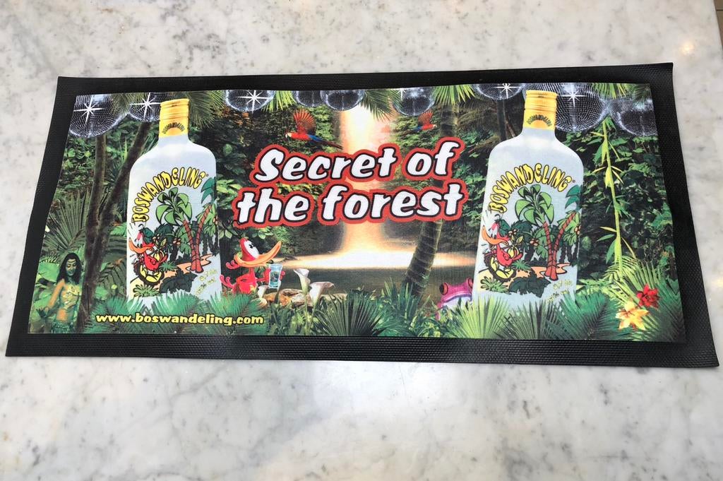 Vintage Boswandeling ‘ Secret of the Forest ‘ Barmat Bar Mat, Verzamelen, Merken en Reclamevoorwerpen, Ophalen, Nieuw, Gebruiksvoorwerp