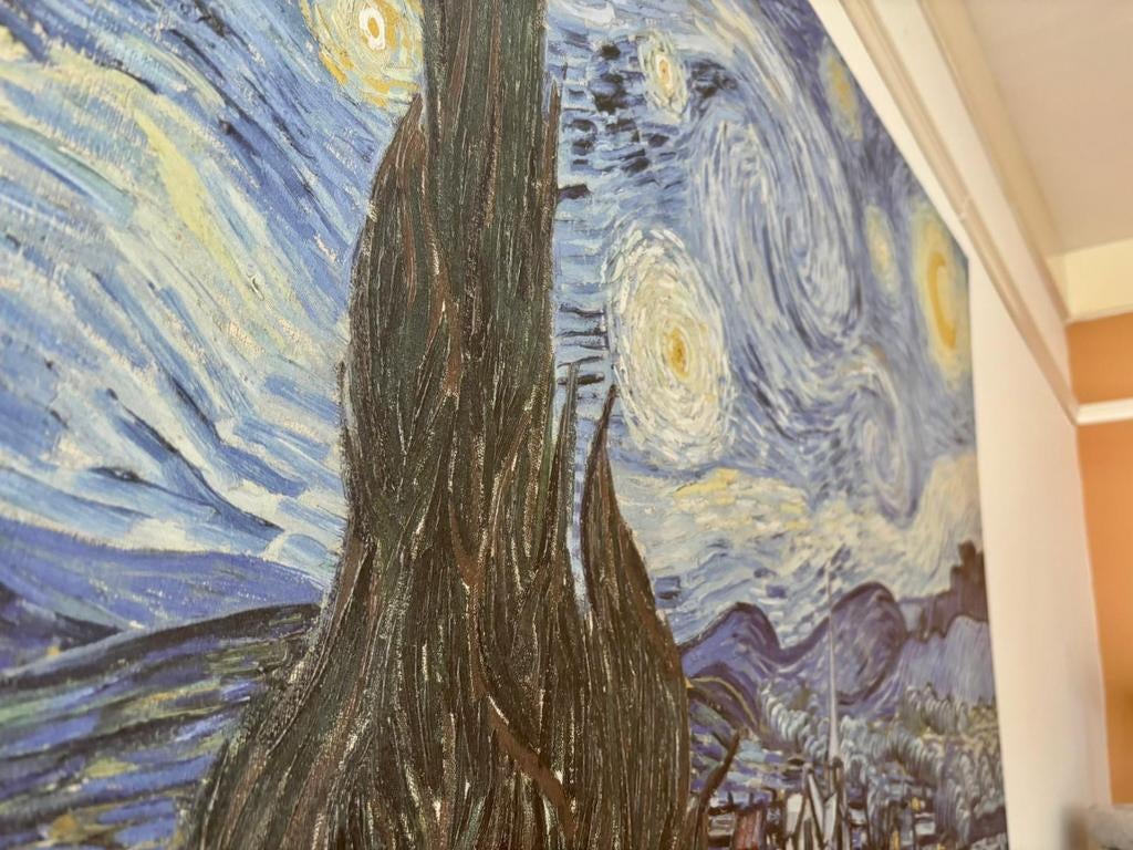 Canvasprint 'De Sterrennacht' van Van Gogh, 118x78 cm, Ophalen