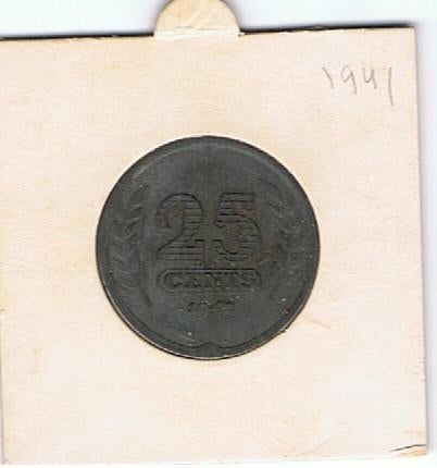 Munten Nederland, Ophalen of Verzenden, Koningin Wilhelmina, 25 cent, Losse munt