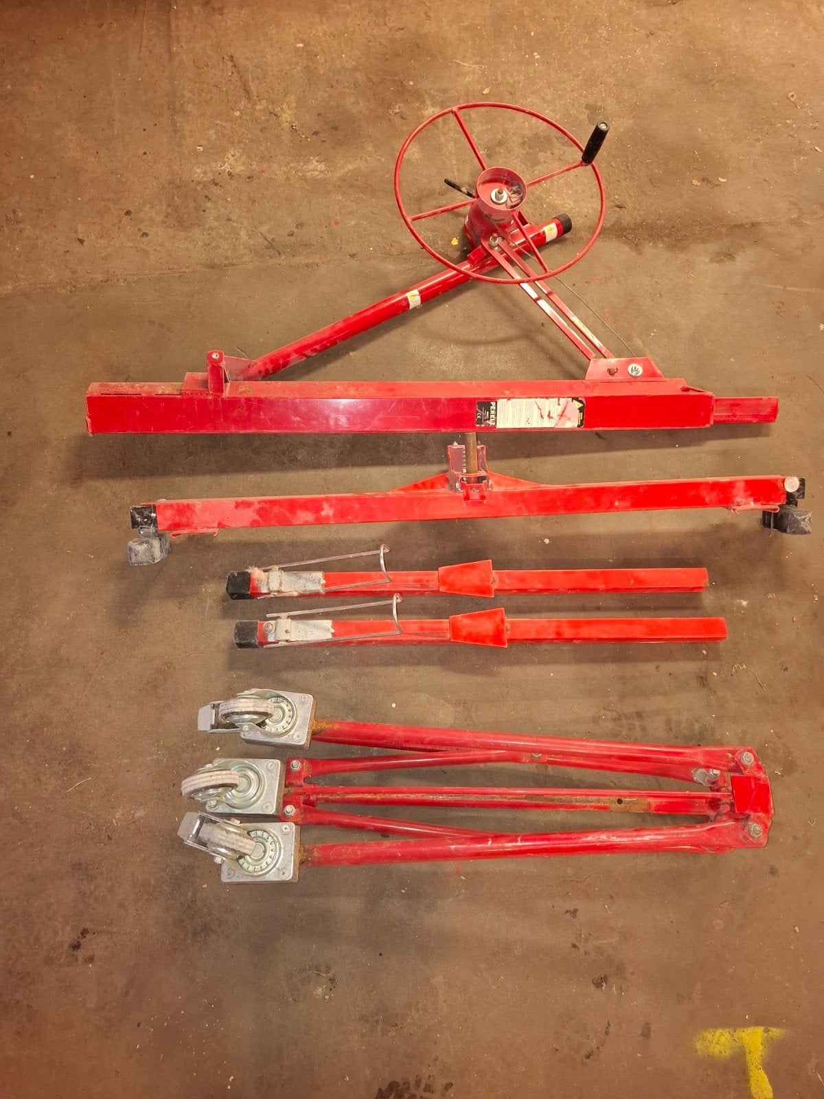Platen lift., Ophalen, Gebruikt